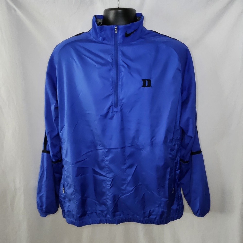 Mens Nike Golf Duke Blue Devils 1/2 Half Zip Pullover Wind Jacket Size L